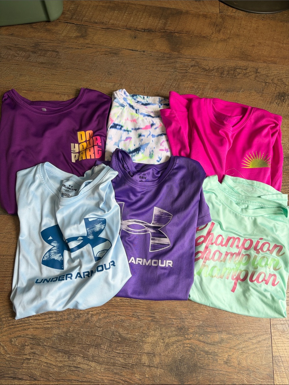 Bundle of active wear shirts